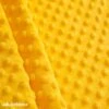 Canary Yellow Dot Bubble Minky Fabric By The Yard