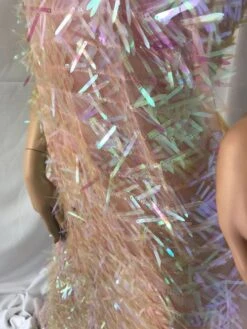 Candy Pink Spike Sequin Holographic Stretch Sequin Mesh Fabric 51" Wide Sold By The Yard -Luxtex Store candy pink spike sequin holographic stretch sequin mesh fabric 51 wide sold by the yard 697341