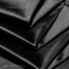Casino 4 Way Stretch Silky Wholesale Black Satin Fabric