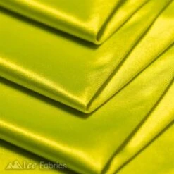 Casino 4 Way Stretch Silky Wholesale Neon Yellow Satin Fabric