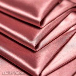 Casino Shiny Dusty Rose Spandex 4 Way Stretch Satin Fabric