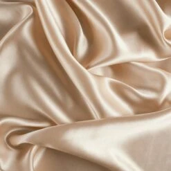 Champagne 2 Way Stretch Silky Soft Satin / Bridal Fabric