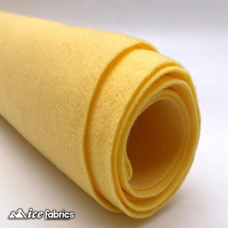 Champagne Acrylic Felt Fabric / 1.6mm Thick _ 72” Wide 3 Champagne Acrylic Felt Fabric / 1.6mm Thick _ 72” Wide