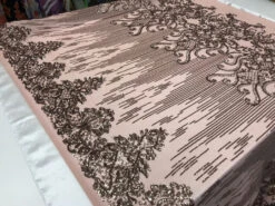 Champagne Luxury Design 4 Way Stretch Sequin Fabric By The Yard -Luxtex Store champagne luxury design 4 way stretch sequin fabric by the yard 263383