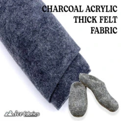 Charcoal Acrylic Wholesale Felt Fabric 1.6mm Thick -Luxtex Store charcoal acrylic wholesale felt fabric 16mm thick 424497