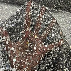 Classic All Over Beaded Sequin Bridal Fabric / Handmade -Luxtex Store classic all over beaded sequin bridal fabric handmade 178938