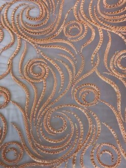 Coral Beaded Multi-Color Floral Bridal Mesh Lace Dress -Luxtex Store coral beaded multi color floral bridal mesh lace dress 989797