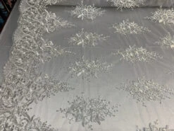 Corded White Lace Fabric / Embroidery Mesh Lace -Luxtex Store corded white lace fabric embroidery mesh lace 396186