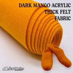 Dark Mango Acrylic Wholesale Felt Fabric 1.6mm Thick -Luxtex Store dark mango acrylic wholesale felt fabric 16mm thick 688978