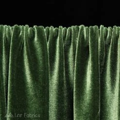 Dark Olive Green Wholesale Velvet Fabric Stretch | 60" Wide -Luxtex Store dark olive green wholesale velvet fabric stretch 60 wide 849393