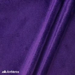 Dark Purple Ice Fabrics Minky Fabric Wholesale _ 3 Mm