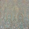 Diba Baby Blue Geometric Stretch Sequin Fabric / Lace Fabric