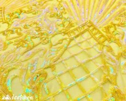 Diba Yellow Geometric Stretch Sequin Fabric/ Lace Fabric 8 Diba Yellow Geometric Stretch Sequin Fabric/ Lace Fabric -Luxtex Store diba yellow geometric stretch sequin fabric lace fabric 830787