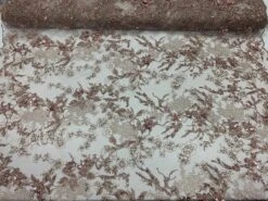 Dusty Rose Sequin Floral Bridal Fabric / Beaded Fabric / 3D Lace Fabric -Luxtex Store dusty rose sequin floral bridal fabric beaded fabric 3d lace fabric 680640