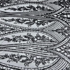 Elizabeth Embroidery Sequin Fabric Geometric Stretch Mesh -Luxtex Store elizabeth embroidery sequin fabric geometric stretch mesh 254374