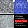 Elizabeth Embroidery Sequin Fabric Geometric Stretch Mesh -Luxtex Store elizabeth embroidery sequin fabric geometric stretch mesh 617318