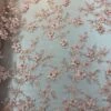 Embroidered Fabric/ 3D Flowers Beaded Fabric/ Lace Fabric/ Pink -Luxtex Store embroidered fabric 3d flowers beaded fabric lace fabric pink 880265