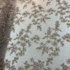 Embroidered Fabric/ 3D Flowers Beaded Fabric/ Lace Fabric/ Rose Gold -Luxtex Store embroidered fabric 3d flowers beaded fabric lace fabric rose gold 956409