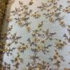 Embroidered Fabric/ 3D Flowers Beaded Fabric/ Lace Fabric/ Yellow -Luxtex Store embroidered fabric 3d flowers beaded fabric lace fabric yellow 266936