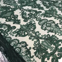 Embroidered Wedding Prom Design Mesh Lace Sequins Dress By The Yard -Luxtex Store embroidered wedding prom design mesh lace sequins dress by the yard 614389