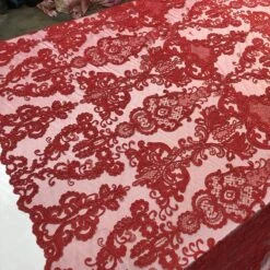 Embroidered Wedding Prom Design Mesh Lace Sequins Dress By The Yard -Luxtex Store embroidered wedding prom design mesh lace sequins dress by the yard 726400