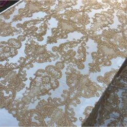 Embroidered Wedding Prom Design Mesh Lace Sequins Dress By The Yard -Luxtex Store embroidered wedding prom design mesh lace sequins dress by the yard 912906