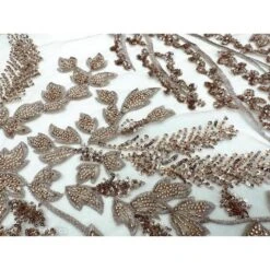 Embroidery Lace Fabric Hand Beaded Fabric With Sequin Mesh -Luxtex Store embroidery lace fabric hand beaded fabric with sequin mesh 191271