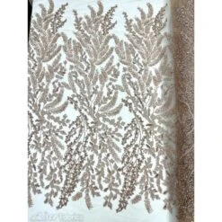 Embroidery Lace Fabric Hand Beaded Fabric With Sequin Mesh -Luxtex Store embroidery lace fabric hand beaded fabric with sequin mesh 434005
