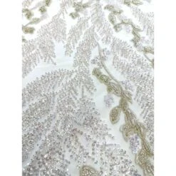 Embroidery Lace Fabric Hand Beaded Fabric With Sequin Mesh -Luxtex Store embroidery lace fabric hand beaded fabric with sequin mesh 831135