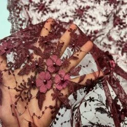 Fashion 3D Flowers Floral Beaded Lace Fabric 25 Fashion 3D Flowers Floral Beaded Lace Fabric -Luxtex Store fashion 3d flowers floral beaded lace fabric 669059