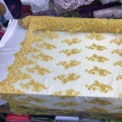 Fashion Wedding Dress Sequins Beaded Bridal Mesh Lace -Luxtex Store fashion wedding dress sequins beaded bridal mesh lace 112694