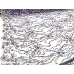 Floral Beaded Lace Fabric By The Yard Embroidered Fabric -Luxtex Store floral beaded lace fabric by the yard embroidered fabric 999413