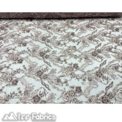 Floral Embroidery Beaded Fabric With Sequin On Mesh -Luxtex Store floral embroidery beaded fabric with sequin on mesh 127439