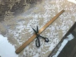 Floral Lace Fabric By The Yard_ Embroidered Beaded Fabric -Luxtex Store floral lace fabric by the yard embroidered beaded fabric 178241