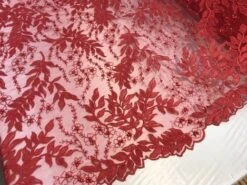 Floral Lace Fabric By The Yard_ Embroidered Beaded Fabric -Luxtex Store floral lace fabric by the yard embroidered beaded fabric 316171