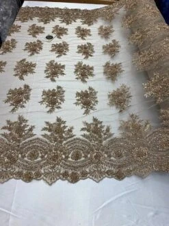 Flowers Floral Hand Beading Embroidery Lace Fabric By The Yard -Luxtex Store flowers floral hand beading embroidery lace fabric by the yard 353727