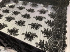 Flowers Floral Hand Beading Embroidery Lace Fabric By The Yard -Luxtex Store flowers floral hand beading embroidery lace fabric by the yard 692951