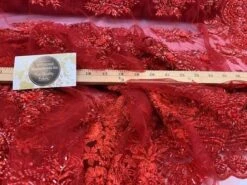 Flowers Floral Hand Beading Embroidery Lace Fabric By The Yard -Luxtex Store flowers floral hand beading embroidery lace fabric by the yard 843148