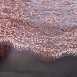 French Beaded Fabric, Lace Fabric Geometric By The Yard -Luxtex Store french beaded fabric lace fabric geometric by the yard 633650