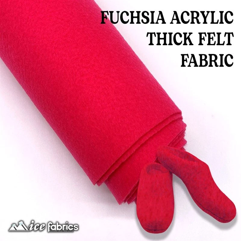 Fuchsia Acrylic Felt Fabric / 1.6mm Thick _ 72” Wide 6 Fuchsia Acrylic Felt Fabric / 1.6mm Thick _ 72” Wide - Image 4