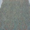 Geometric 4 Way Stretch Sequin Fabric | Baby Blue | Embroidered Fabric -Luxtex Store geometric 4 way stretch sequin fabric baby blue embroidered fabric 969881