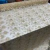 Gold Design Bridal Wedding Beaded Mesh Lace Fabric Sold By Yard