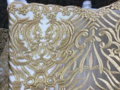 Gold Embroidered Bridal Wedding Designed Beaded Mesh Lace Fabric -Luxtex Store gold embroidered bridal wedding designed beaded mesh lace fabric 706773
