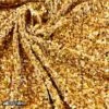 Gold Emma Stretch Velvet Fabric With Embroidery Sequin