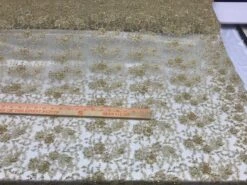 Gold Unique Design Embroidered Beaded Mesh Lace Bridal Veil Fabric -Luxtex Store gold unique design embroidered beaded mesh lace bridal veil fabric 214163