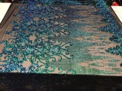 Green Luxury Design 4 Way Stretch Sequin Fabric By The Yard -Luxtex Store green luxury design 4 way stretch sequin fabric by the yard 109553