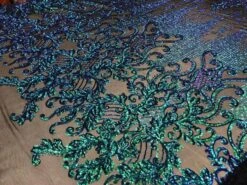 Green Luxury Design 4 Way Stretch Sequin Fabric By The Yard -Luxtex Store green luxury design 4 way stretch sequin fabric by the yard 455377