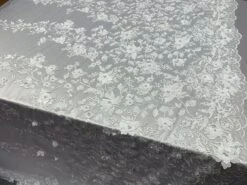 Handmade 3D Flowers Embroidered Beads And Pearls Beaded Mesh Lace Fabric -Luxtex Store handmade 3d flowers embroidered beads and pearls beaded mesh lace fabric 547058