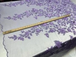 Handmade 3D Flowers Embroidered Beads And Pearls Beaded Mesh Lace Fabric -Luxtex Store handmade 3d flowers embroidered beads and pearls beaded mesh lace fabric 614280