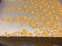 Handmade 3D Flowers Embroidered Beads And Pearls Beaded Mesh Lace Fabric -Luxtex Store handmade 3d flowers embroidered beads and pearls beaded mesh lace fabric 784490